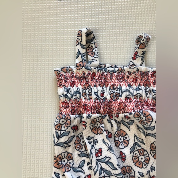 Carter’s|Baby girl boho mixed pattern floral sleeveless bubble jumpsuit•••CUTE - Picture 2 of 4